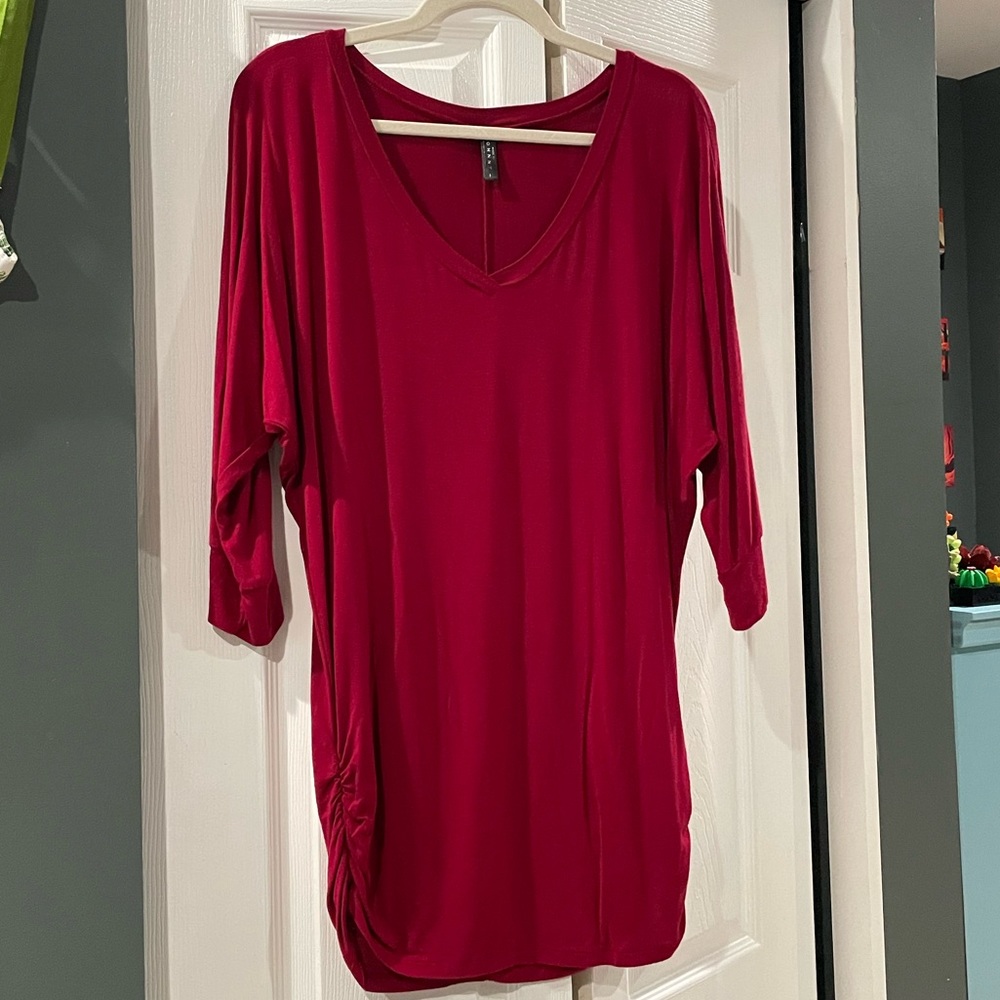 red blouse